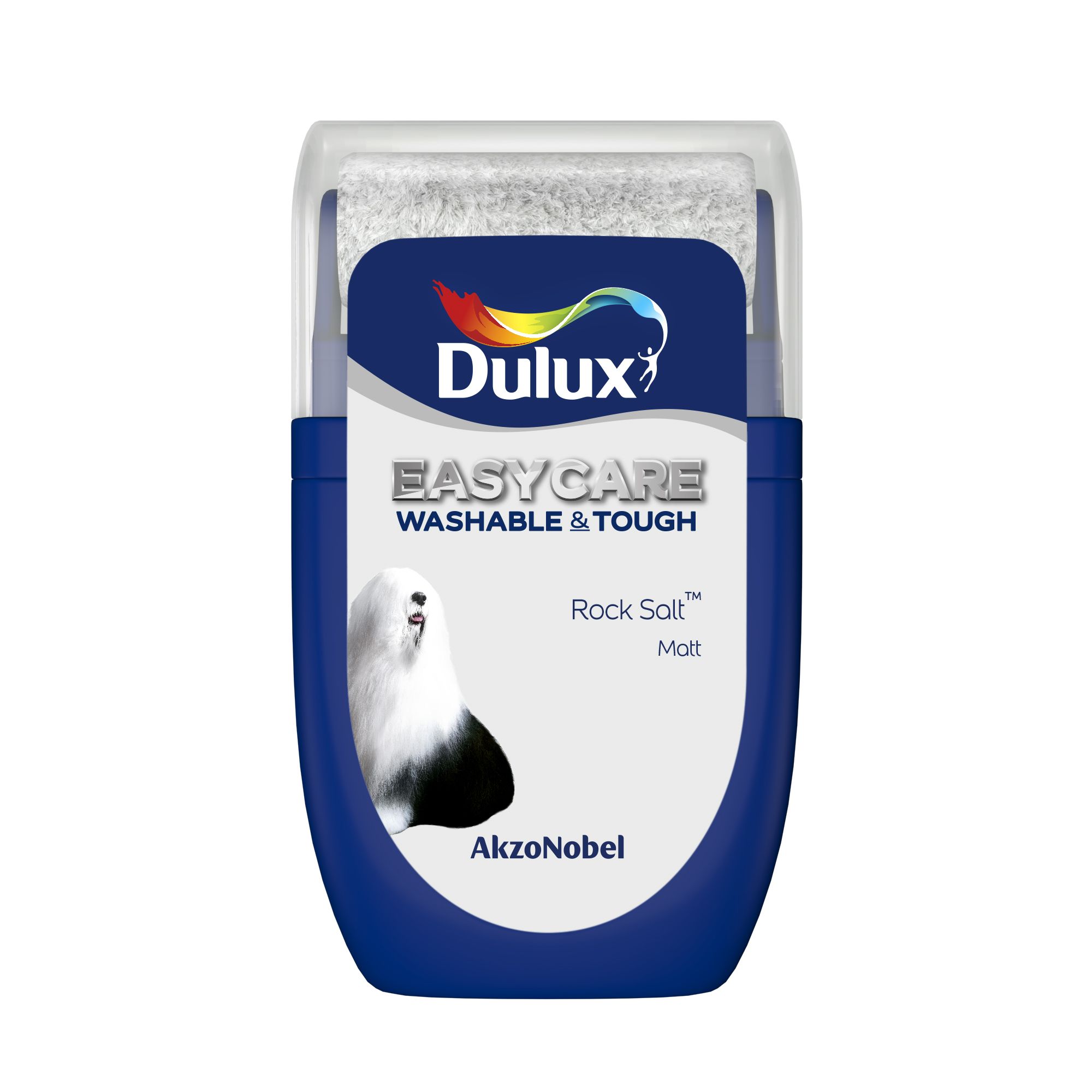 Dulux Easycare Rock salt Matt Emulsion paint, 30ml Tester pot DIY at B&Q