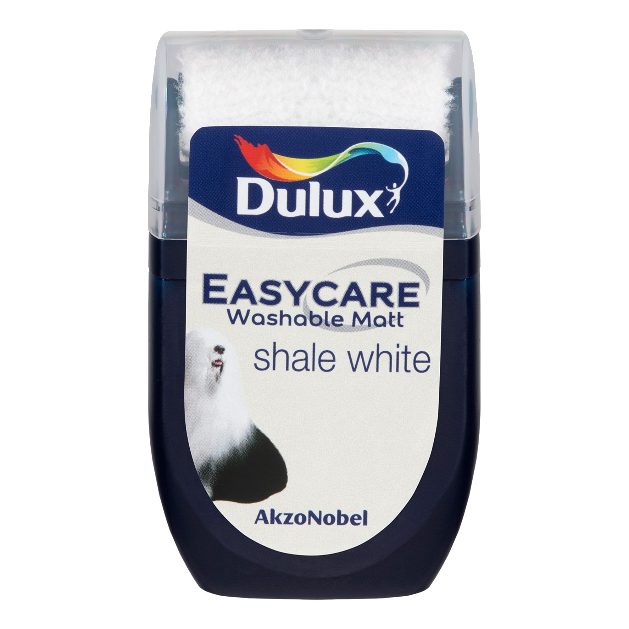 Dulux Easycare Shale white Flat matt Wall & ceiling Emulsion paint, 30ml Tester pot