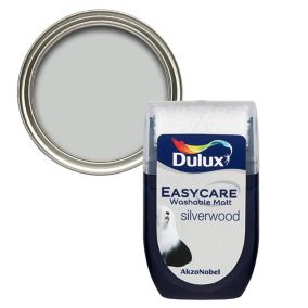 Dulux Easycare Silverwood Flat matt Emulsion paint, 30ml