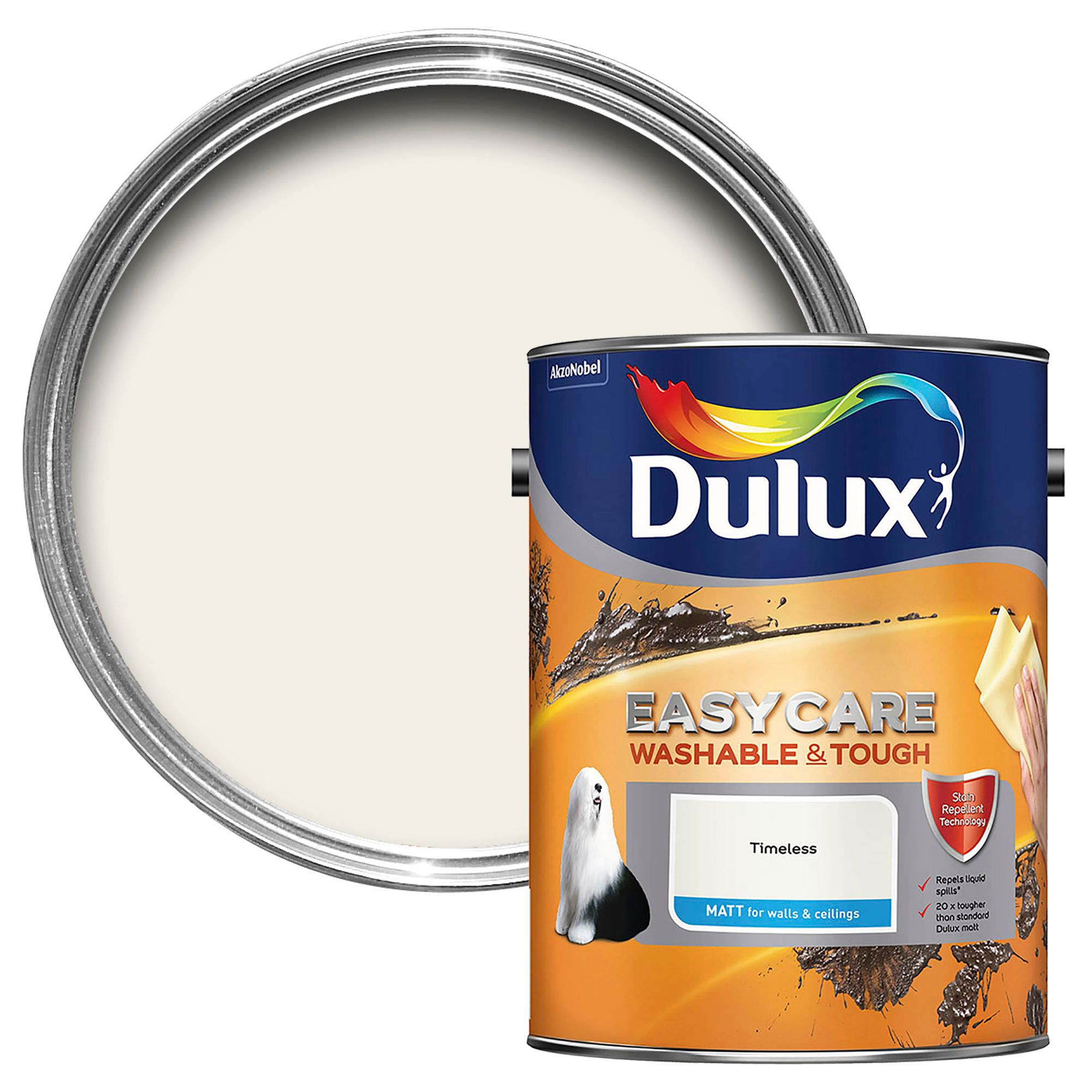 Dulux Easycare Timeless Matt Emulsion paint, 5L