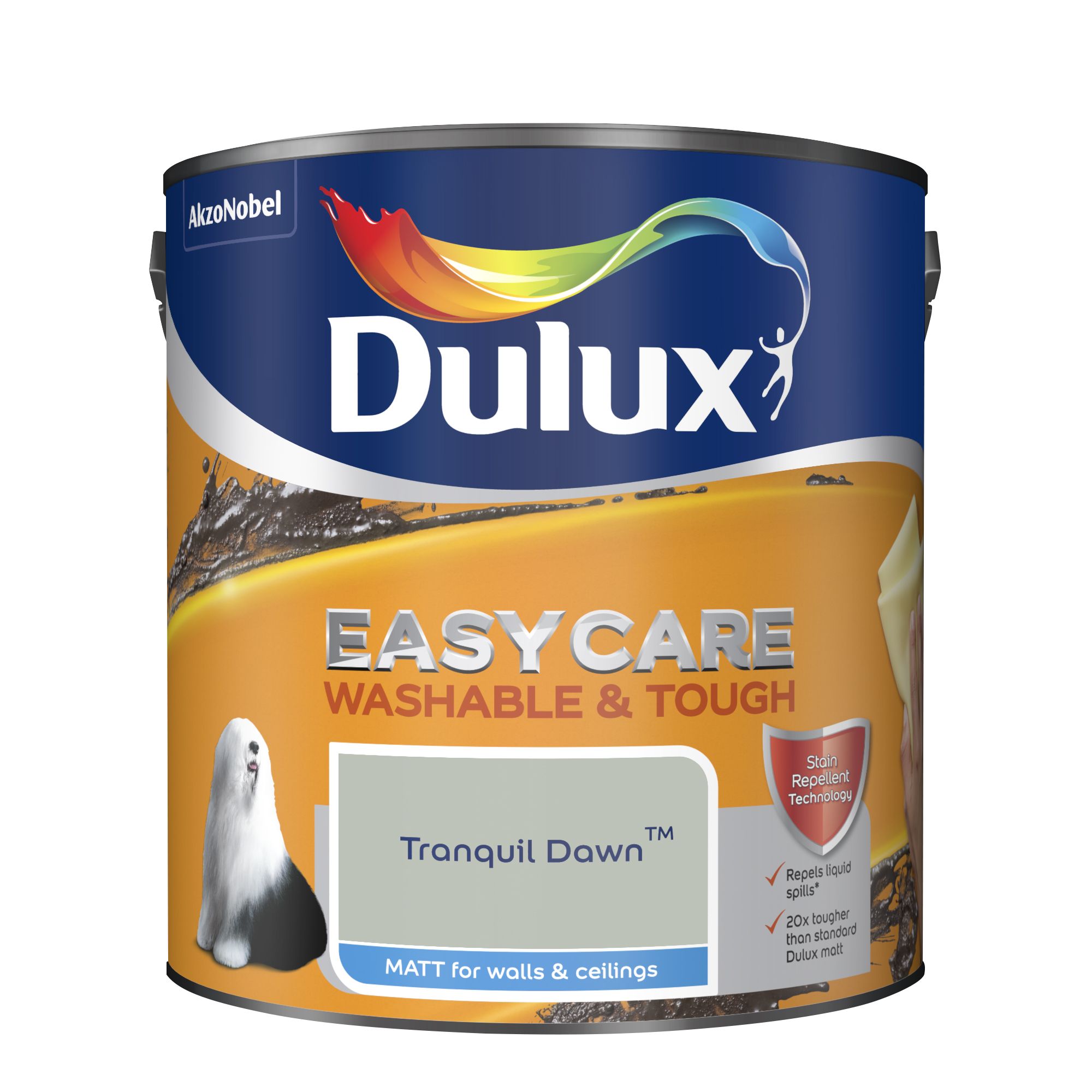 Dulux Easycare Tranquil dawn Matt Emulsion paint, 2.5L