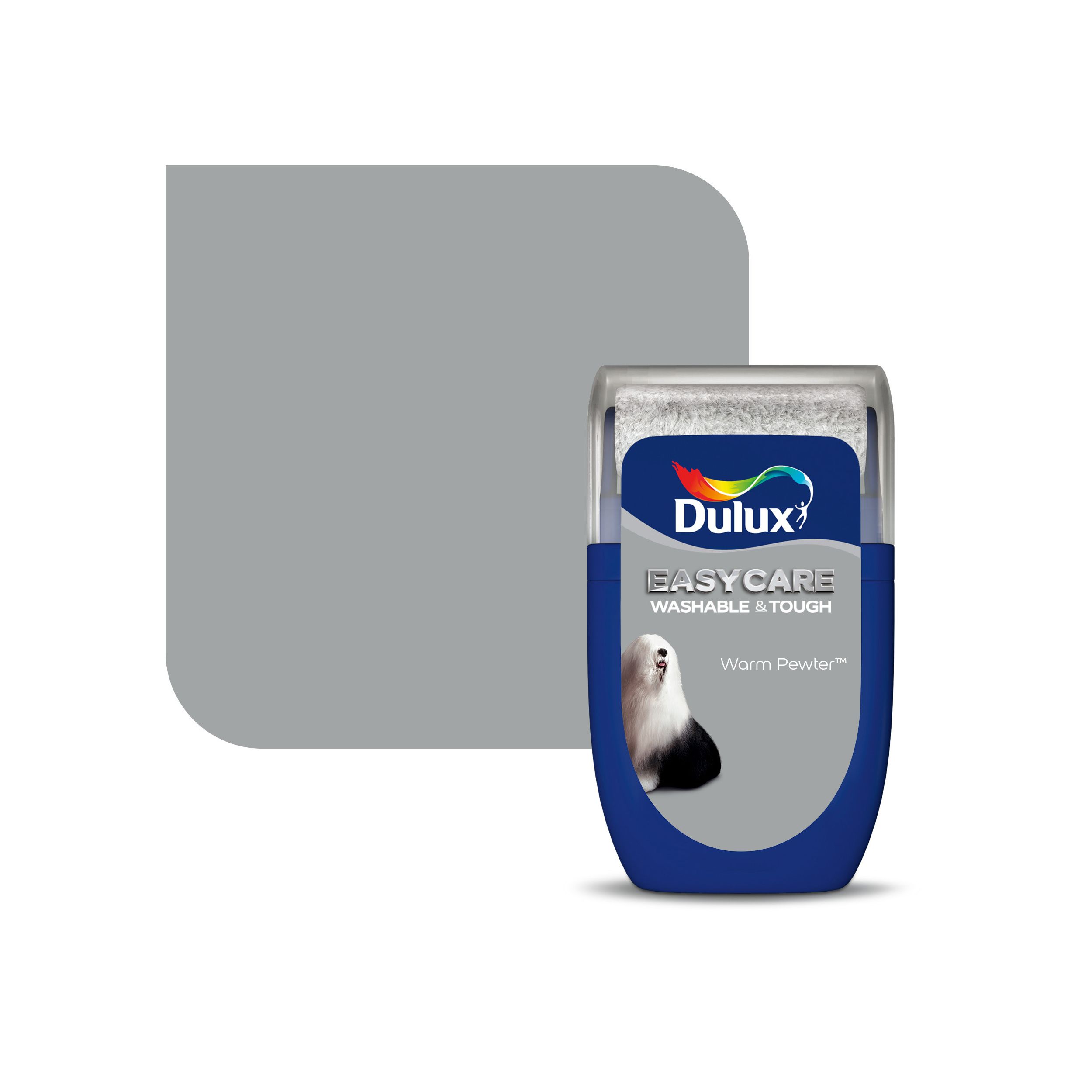 Dulux Easycare Warm pewter Matt Emulsion paint, 30ml