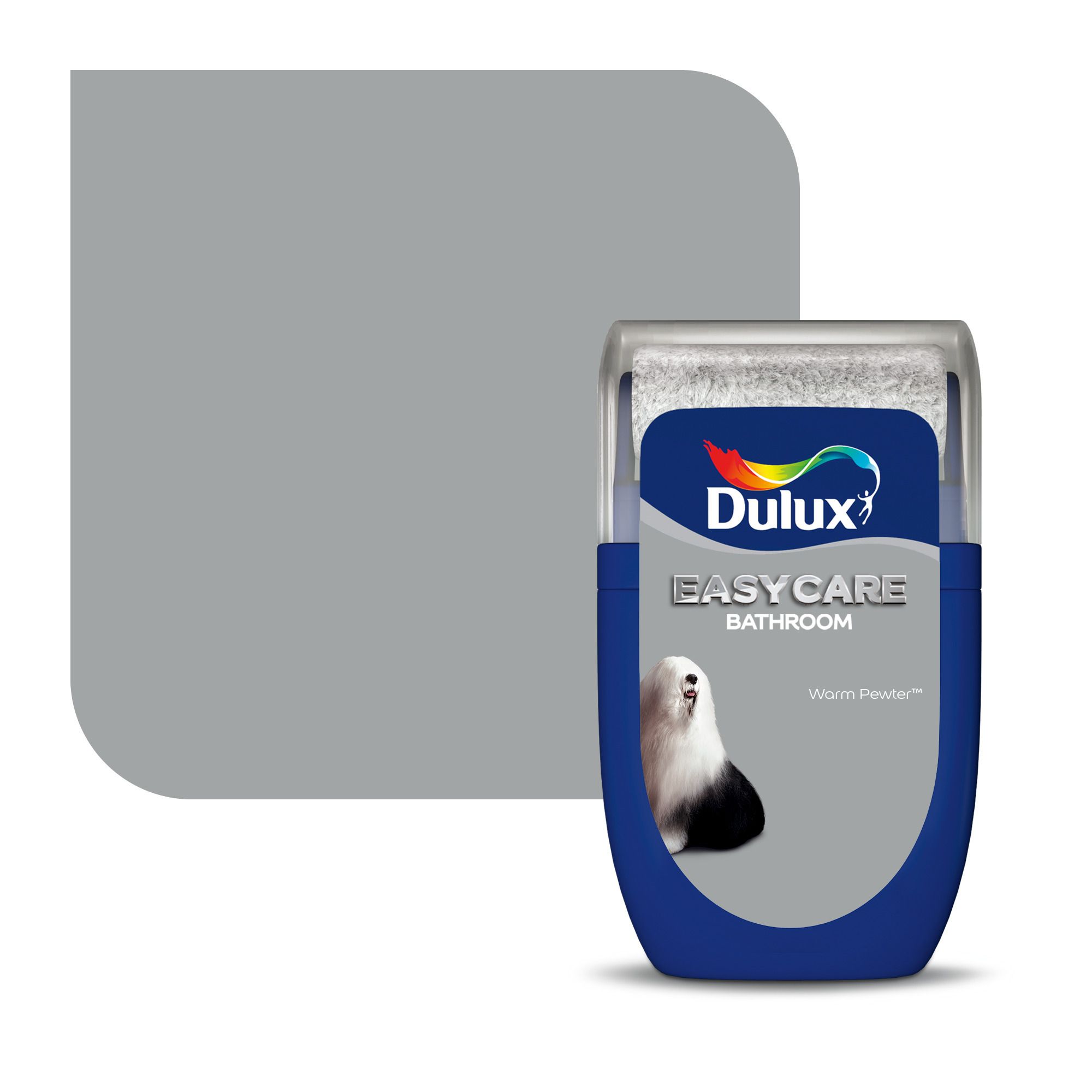 Dulux Easycare Warm pewter Soft sheen Emulsion paint, 30ml