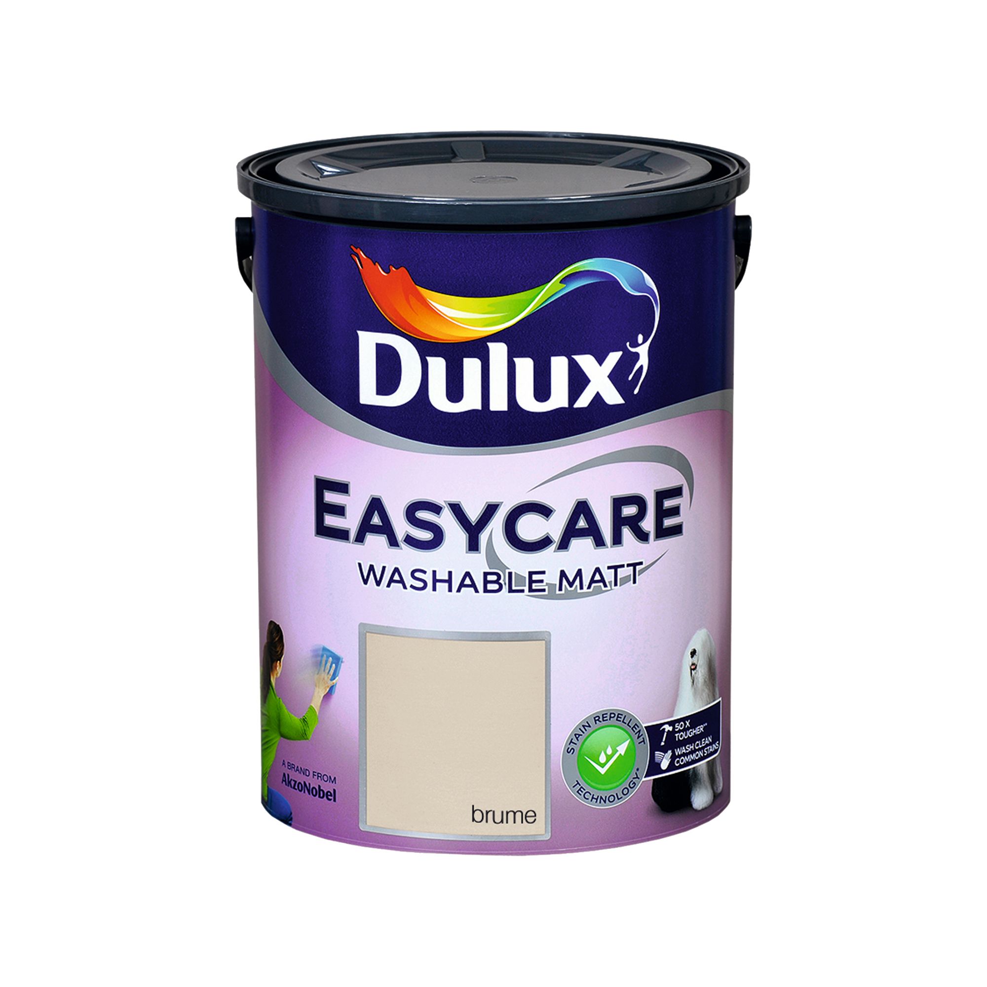 Dulux Easycare Washable & Tough Brume Matt Wall & ceiling Emulsion paint, 5L