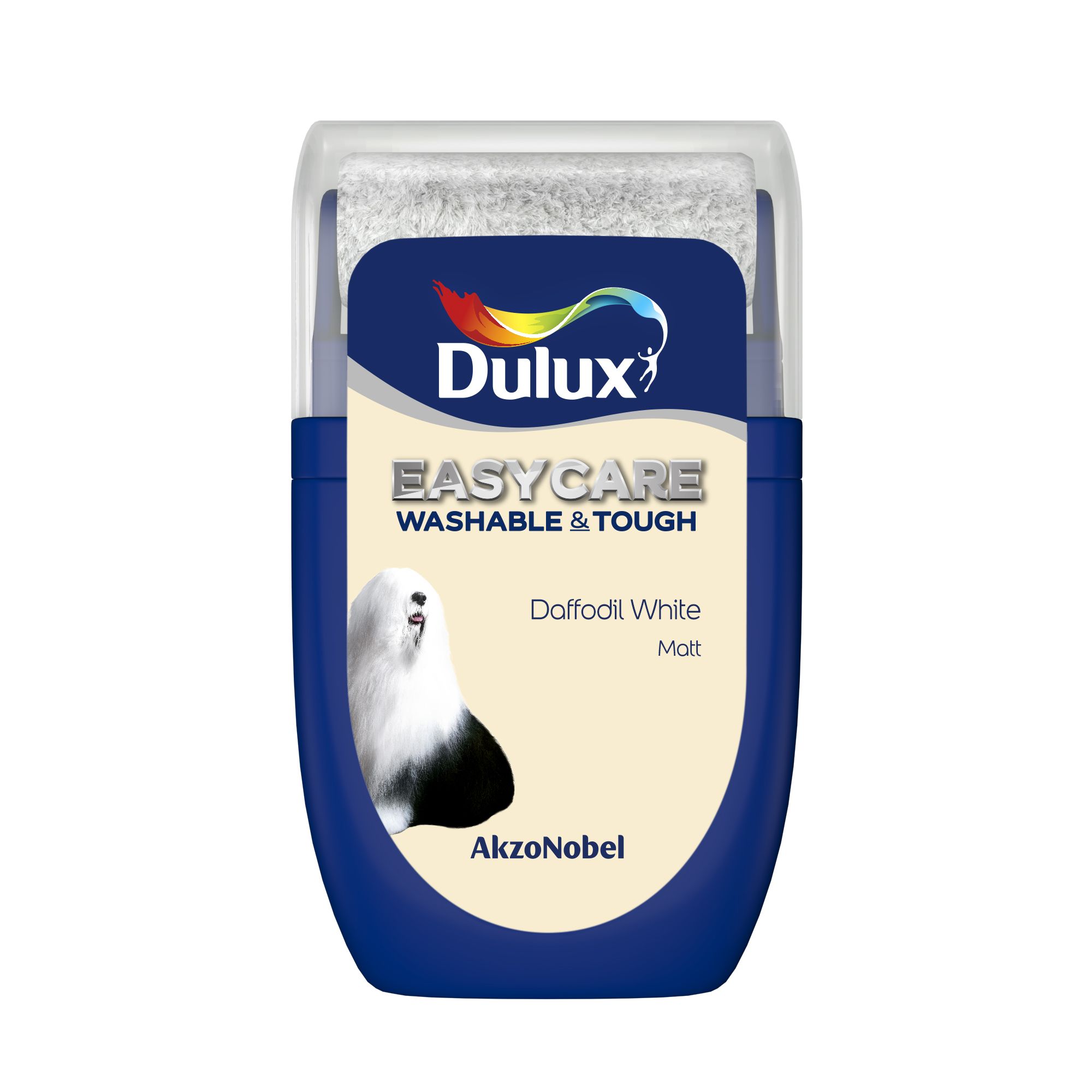 Dulux Easycare Washable & Tough Daffodil white Matt Wall & ceiling Emulsion paint, 30ml Tester pot