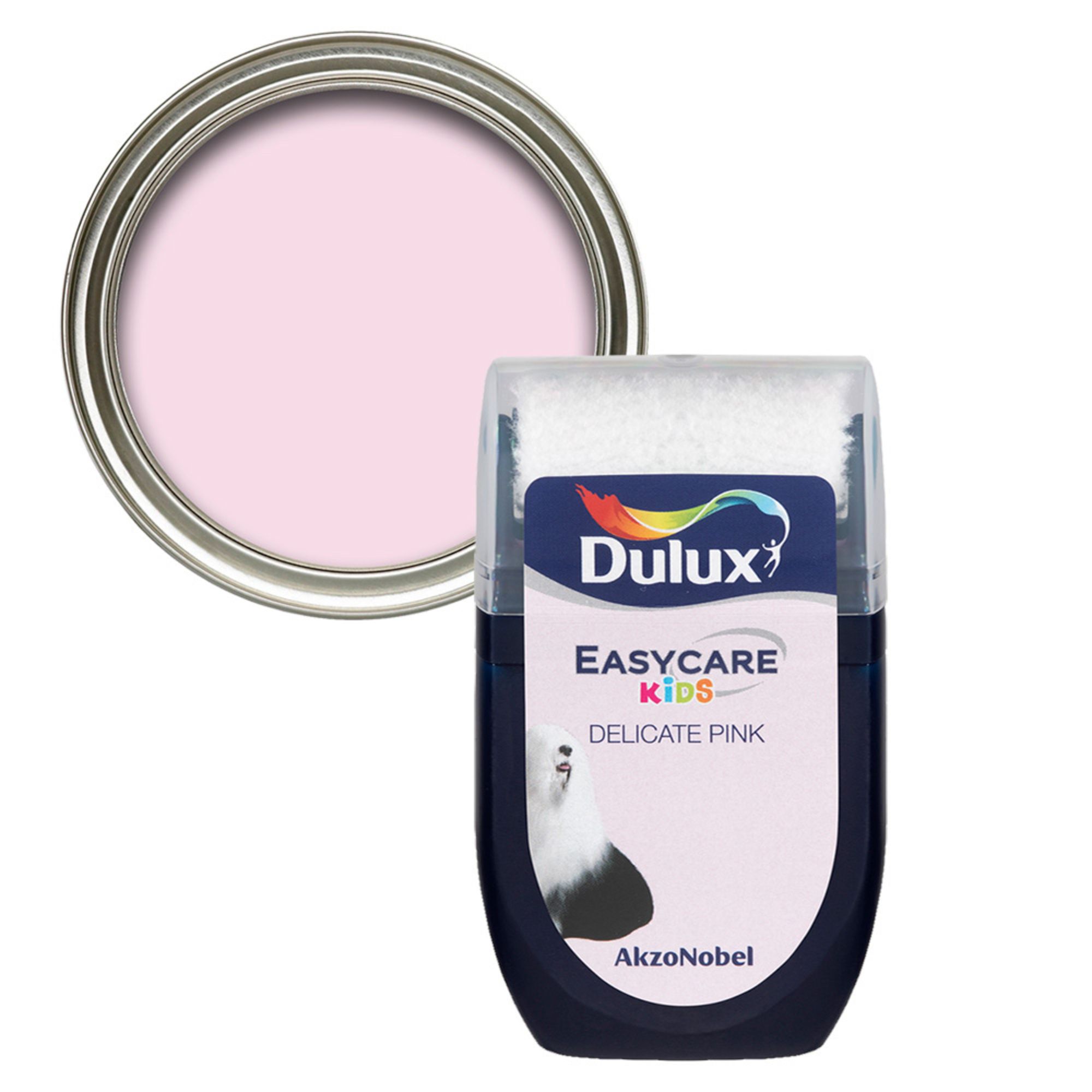 Dulux Easycare Washable & Tough Delicate Pink Matt Wall & ceiling Emulsion paint, 30ml Tester pot