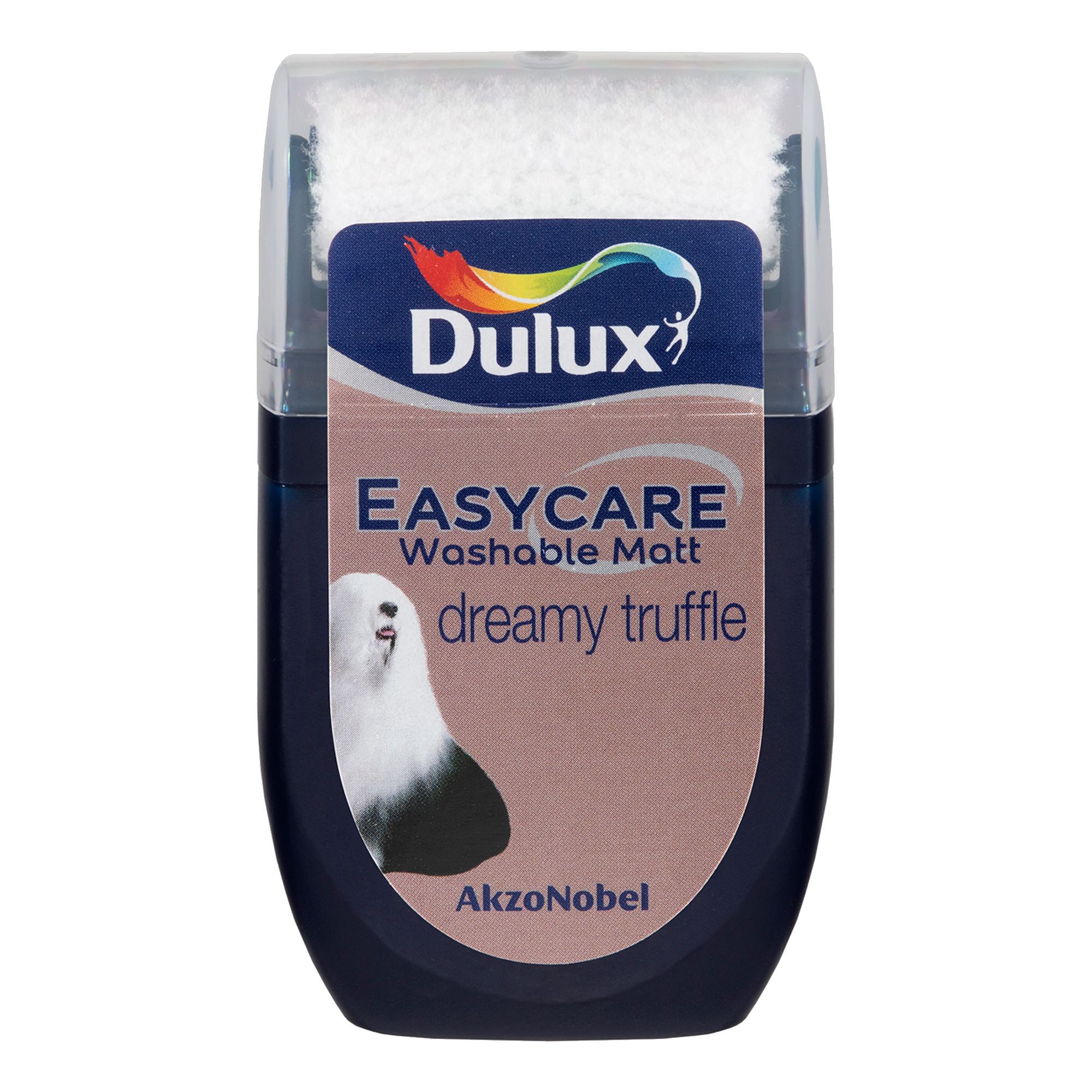 Dulux Easycare Washable & Tough Dreamy Truffle Matt Wall & ceiling Emulsion paint, 30ml Tester pot