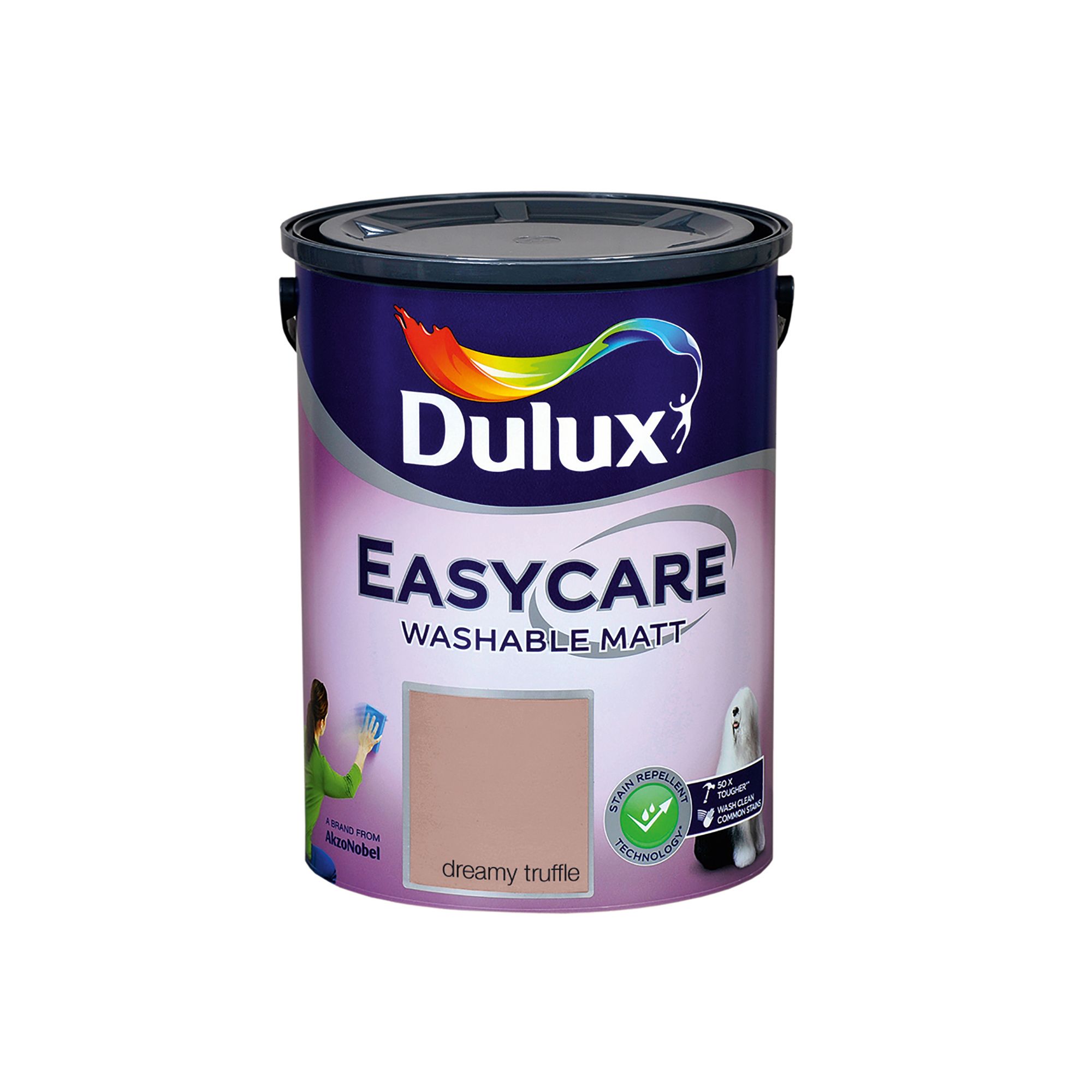 Dulux Easycare Washable & Tough Dreamy Truffle Matt Wall & ceiling Emulsion paint, 5L