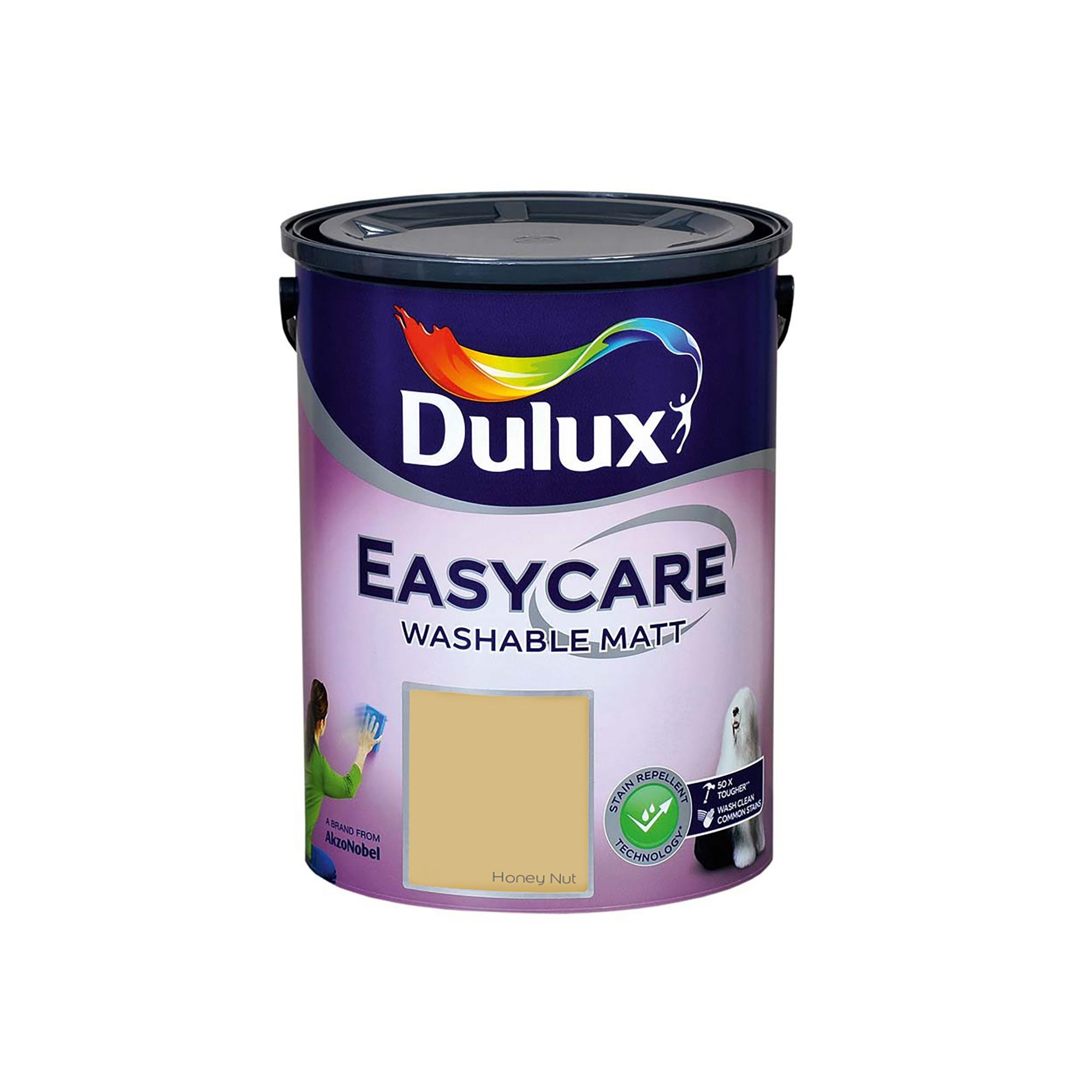 Dulux Easycare Washable & Tough Honey Nut Matt Wall & ceiling Emulsion paint, 5L