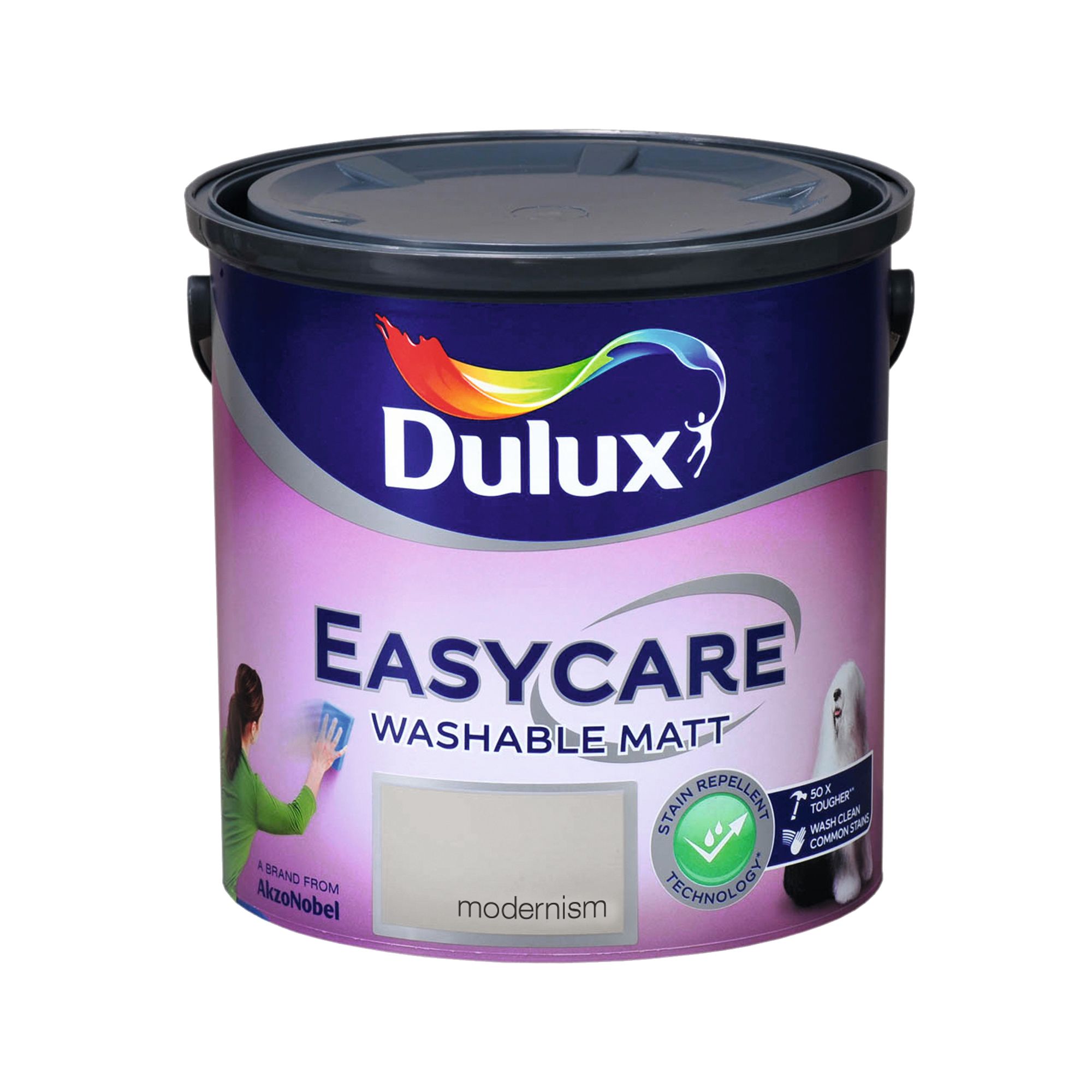 Dulux Easycare Washable & Tough Modernism Matt Wall & ceiling Emulsion paint, 2.5L