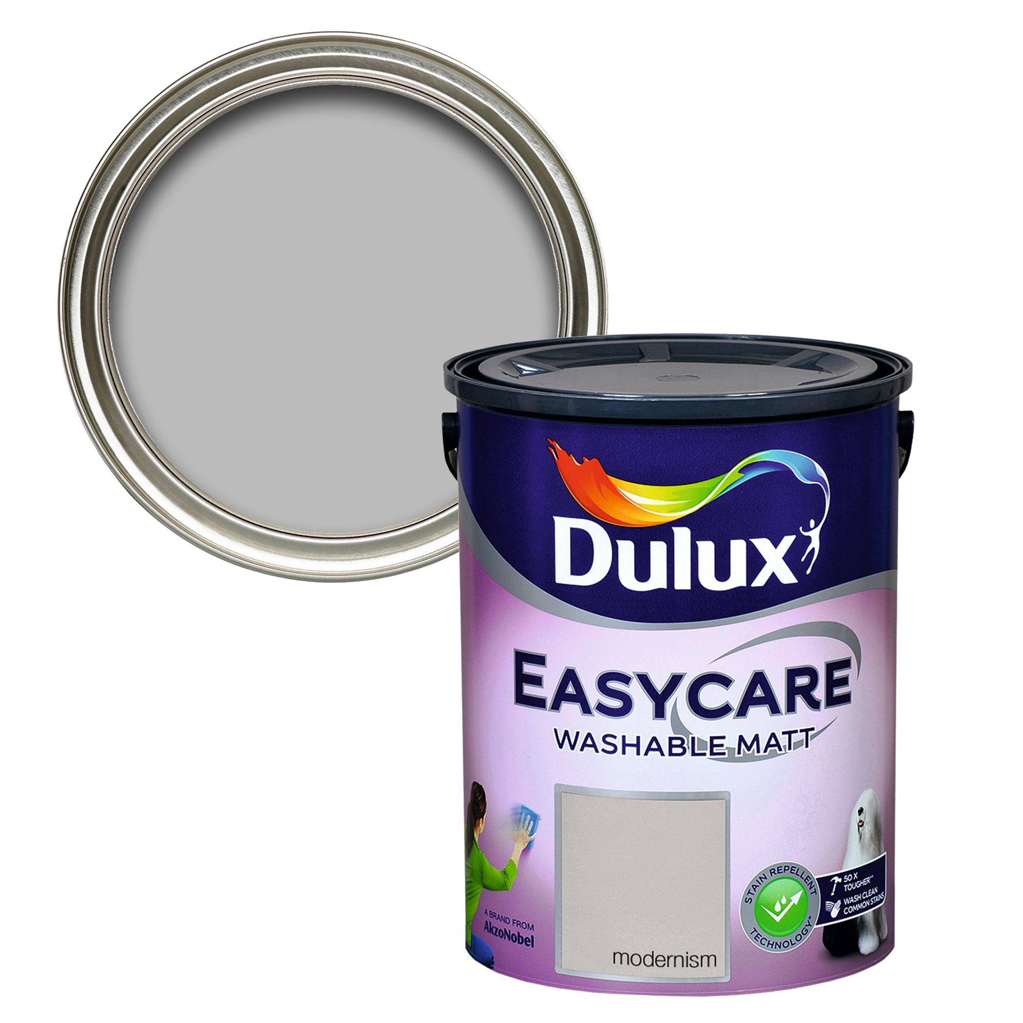 Dulux Easycare Washable & Tough Modernism Matt Wall & ceiling Emulsion paint, 5L
