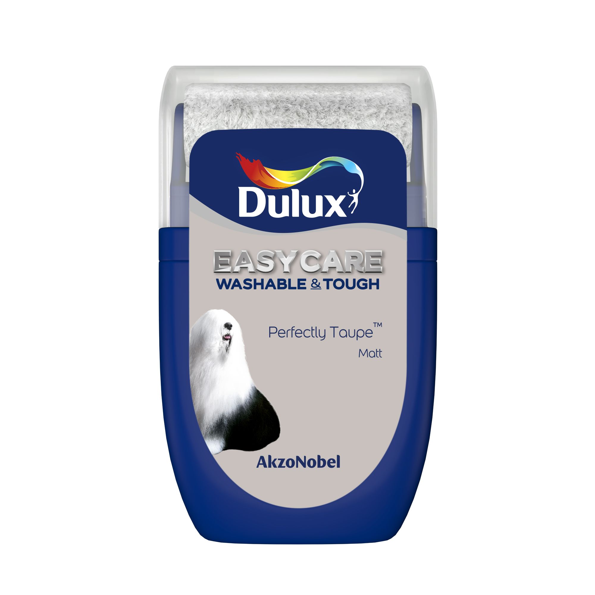 Dulux Easycare Washable Tough Perfectly taupe Matt Wall ceiling Emulsion paint 30ml Tester pot