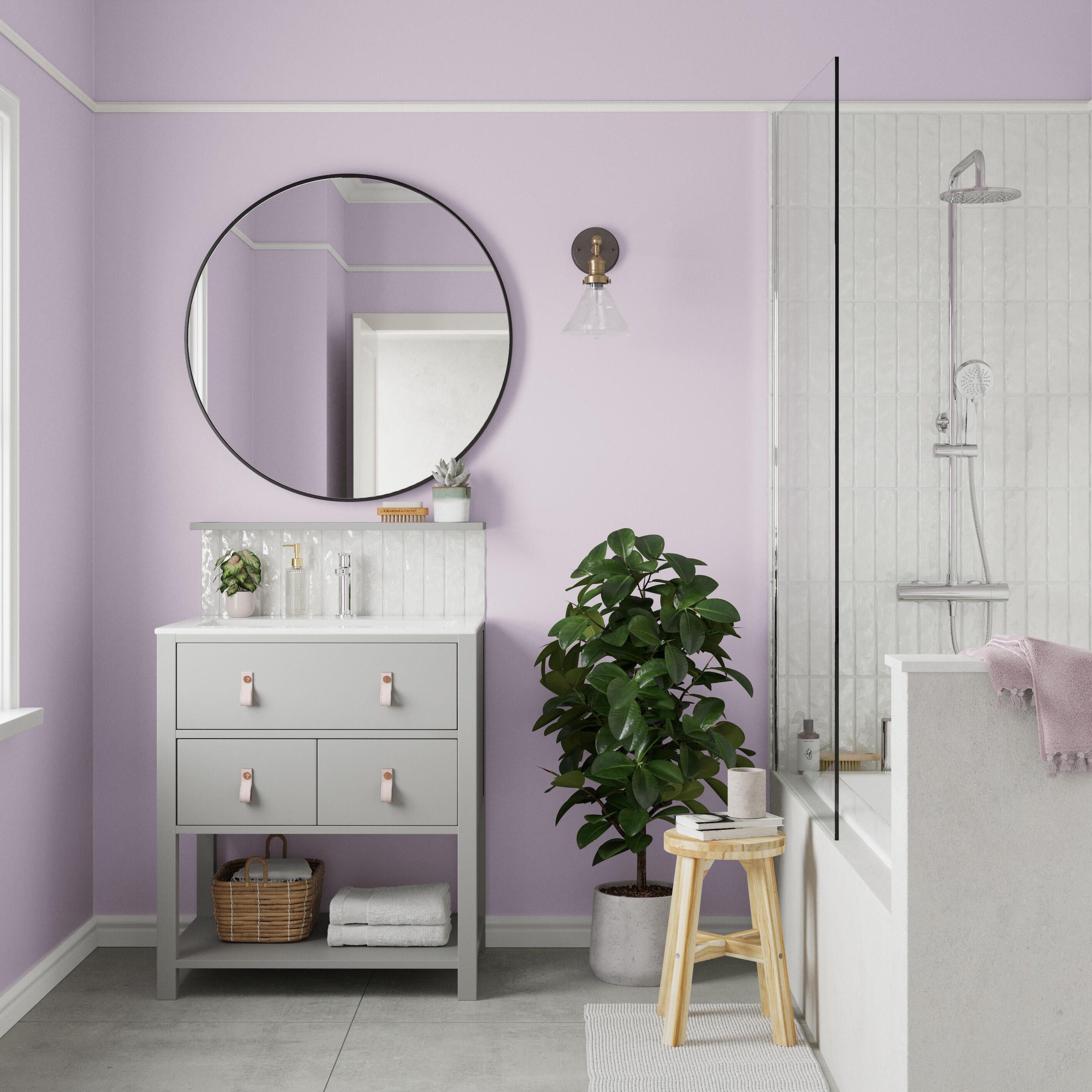 Dulux Easycare Washable & Tough Pretty pink Matt Wall & ceiling Emulsion paint, 30ml Tester pot