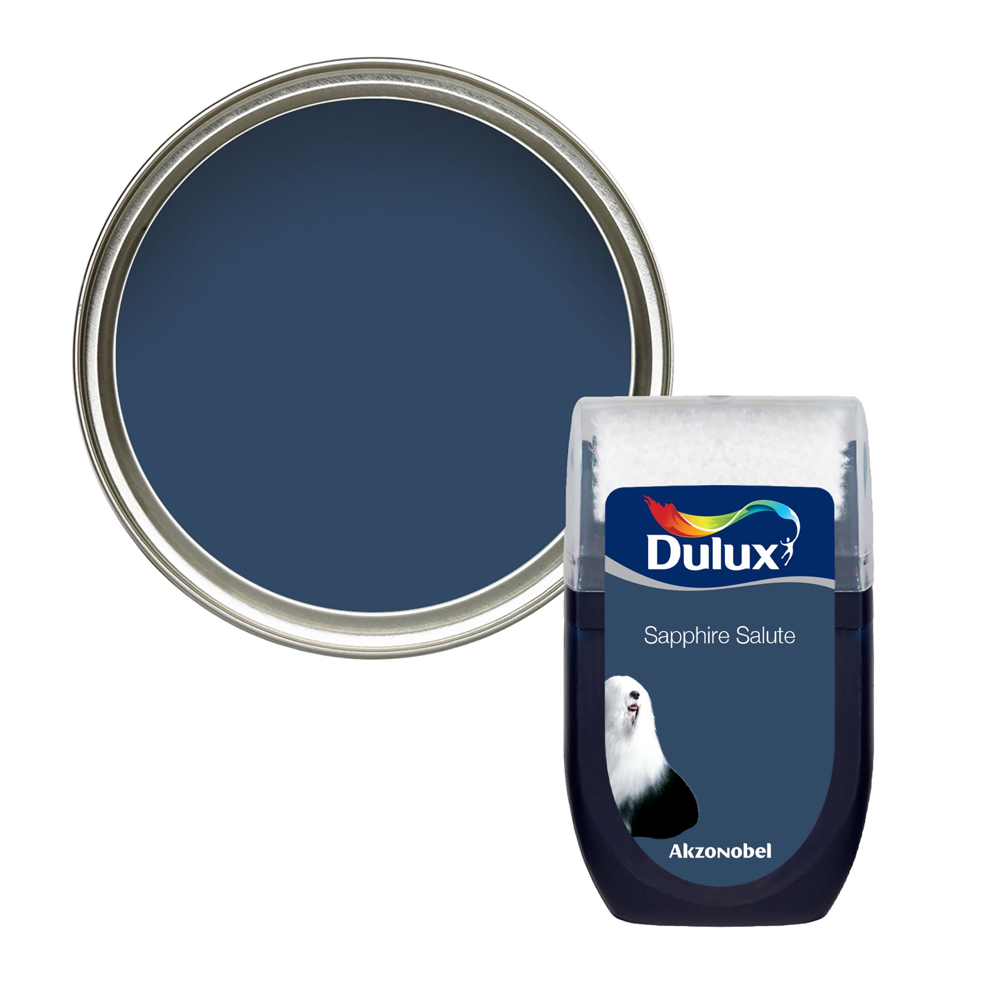 Dulux Easycare Washable & Tough Sapphire Salute Matt Wall & ceiling Emulsion paint, 30ml Tester pot