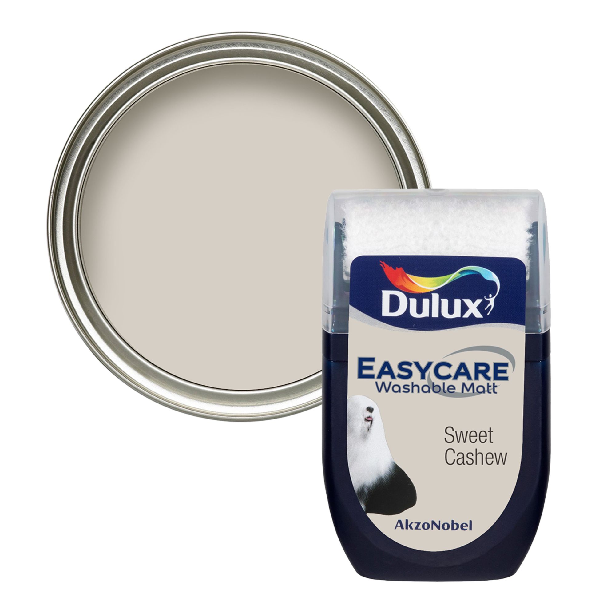 Dulux Easycare Washable & Tough Sweet Cashew Matt Wall & ceiling Emulsion paint, 30ml Tester pot