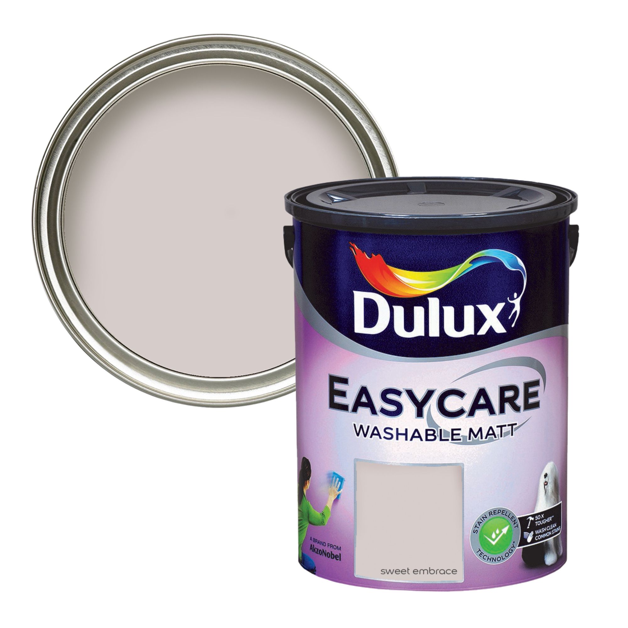 Dulux Easycare Washable & Tough Sweet Embrace Matt Wall & ceiling Emulsion paint, 5L