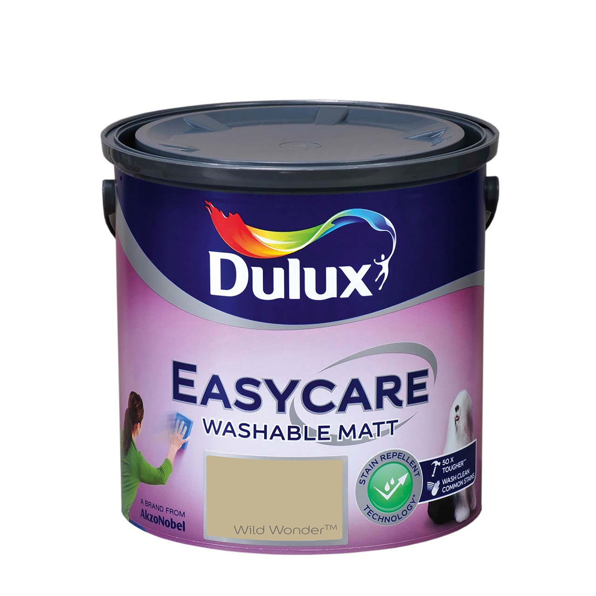 Dulux Easycare Washable & Tough Wild Wonder Matt Wall & ceiling Emulsion paint, 2.5L