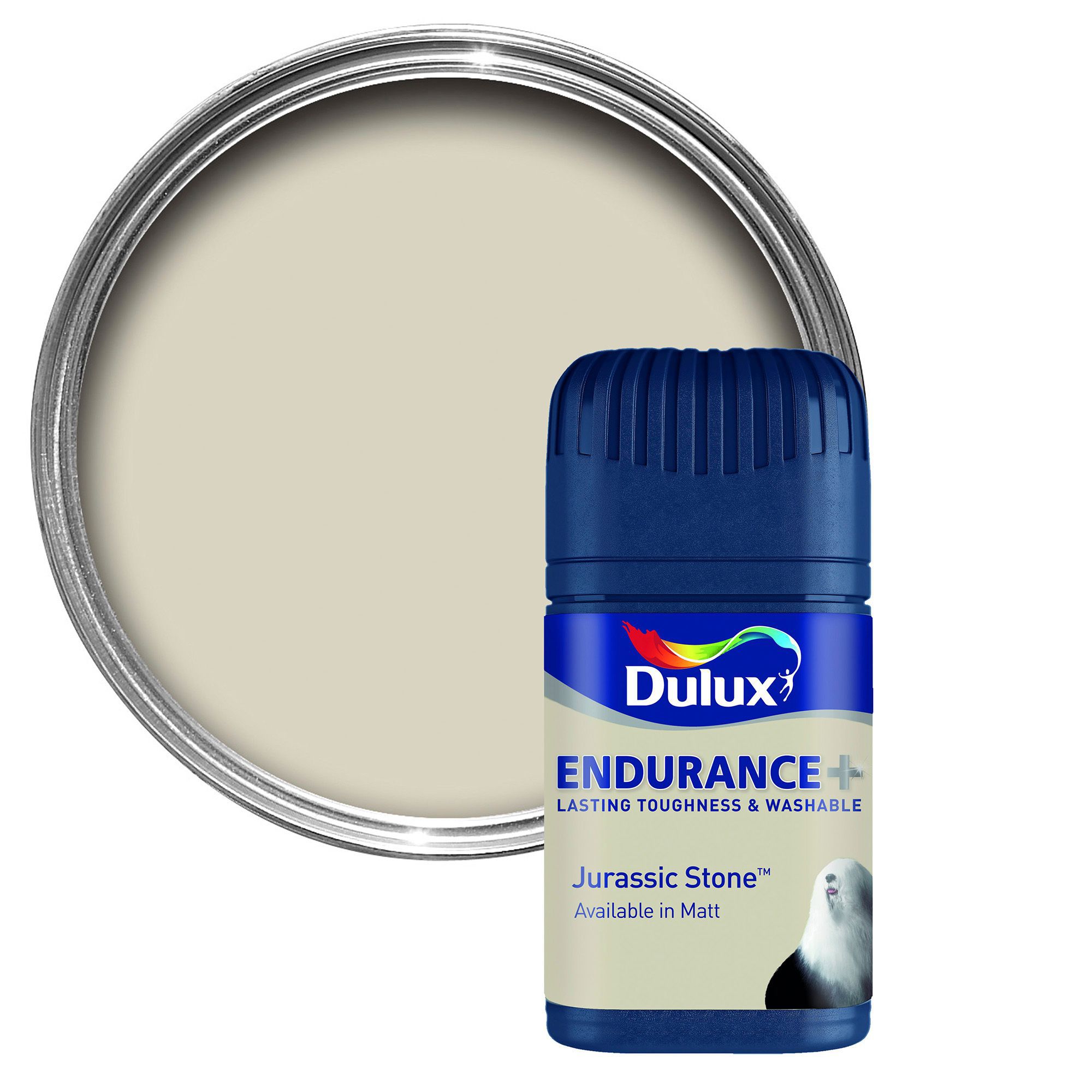 Dulux Endurance Jurassic stone Matt Emulsion paint 0.05L Tester pot