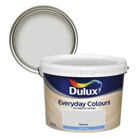 Dulux Everyday Colours Dapple Grey Vinyl matt Emulsion paint, 10L