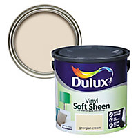 Dulux Georgian cream Soft sheen Emulsion paint, 2.5L