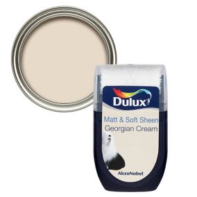 Dulux Georgian cream Vinyl matt Emulsion paint, 30ml