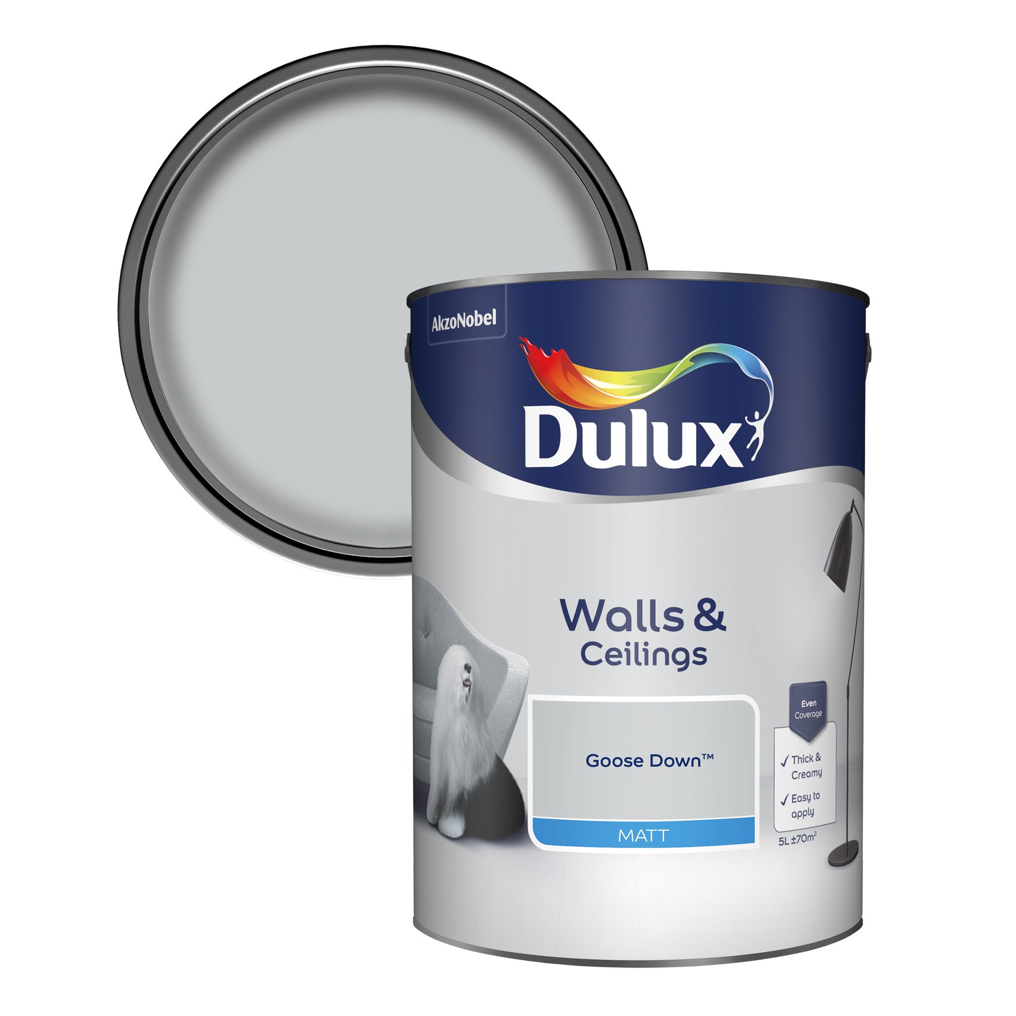 Dulux Goose down Matt Emulsion paint 