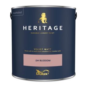 Dulux Heritage Blossom Velvet matt Emulsion paint, 2.5L