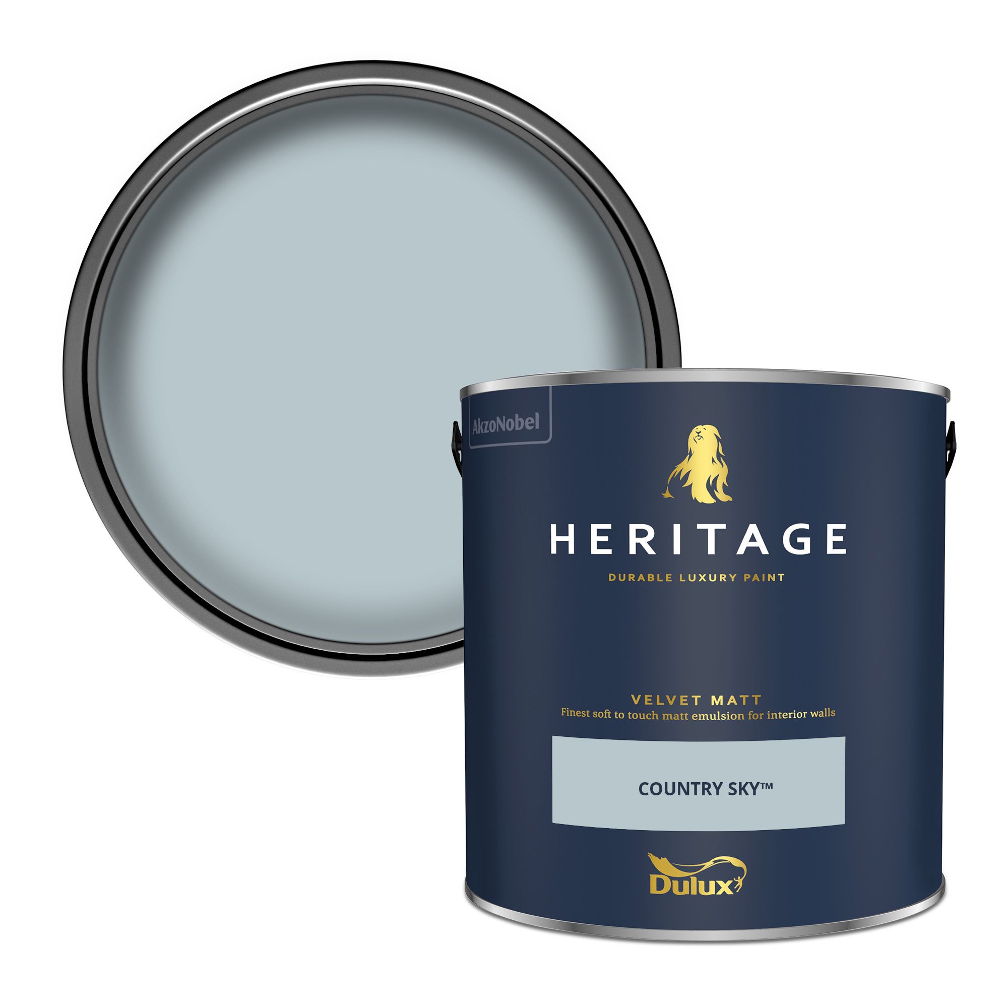Dulux Heritage Country Sky Velvet matt Wall paint, 2.5L