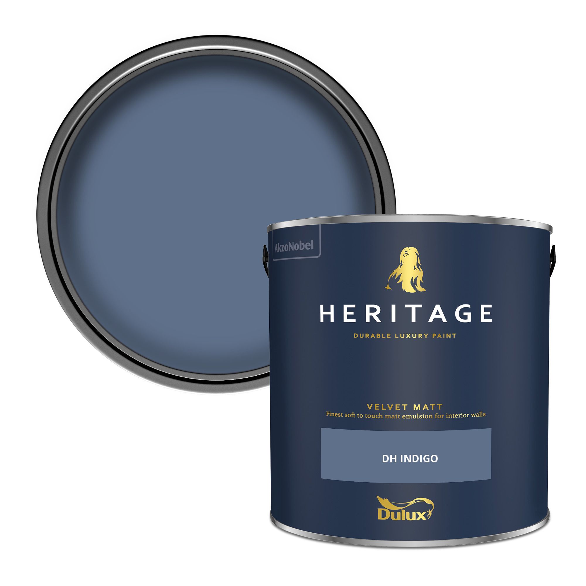 Dulux Heritage DH Indigo Velvet matt Wall paint, 2.5L
