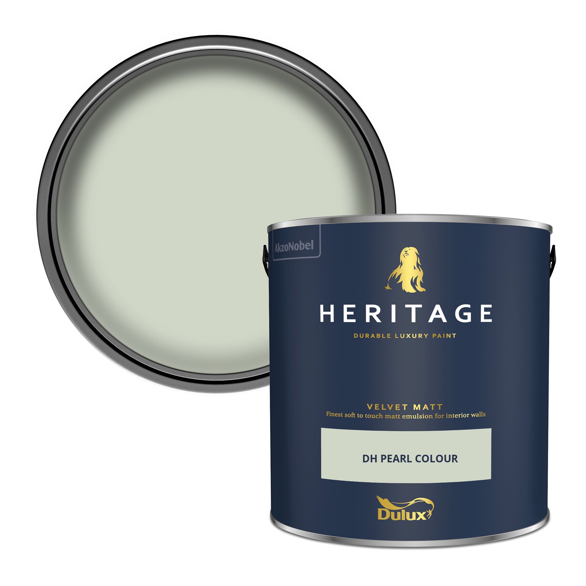 Dulux Heritage DH Pearl Colour Velvet matt Wall paint, 2.5L