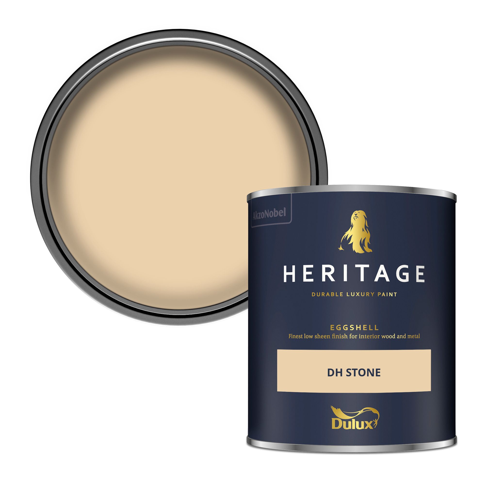 Dulux Heritage DH Stone Eggshell Multi-surface Wall paint, 750ml