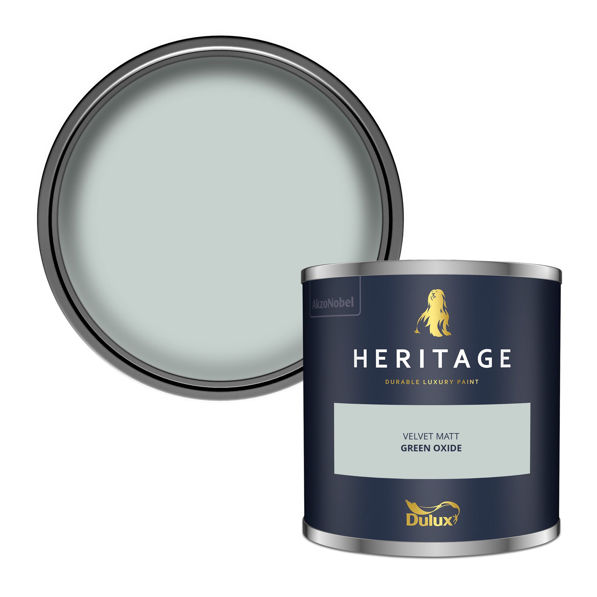 Dulux Heritage Green Oxide Matt Wall paint, 125ml Tester pot