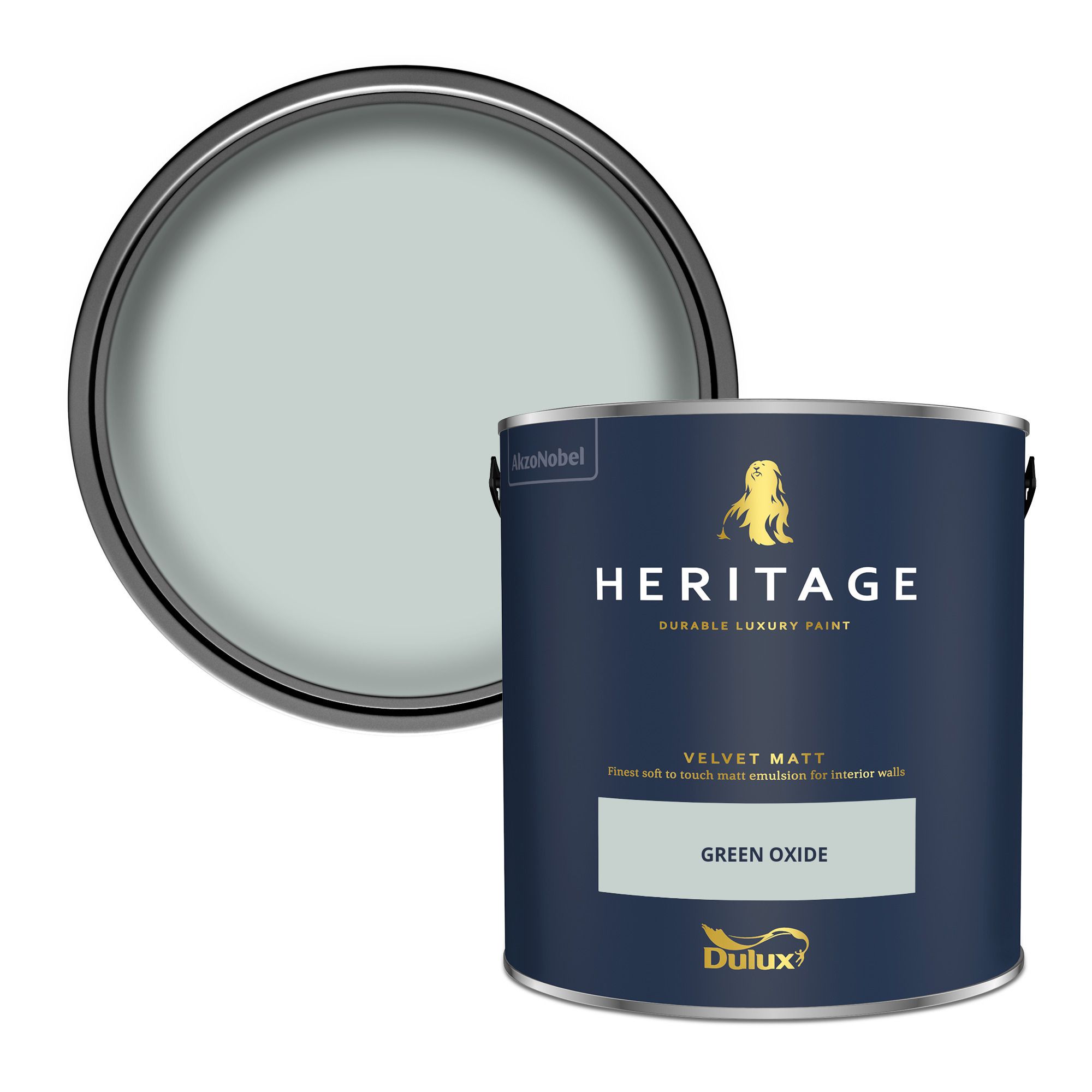Dulux Heritage Green Oxide Velvet matt Wall paint, 2.5L