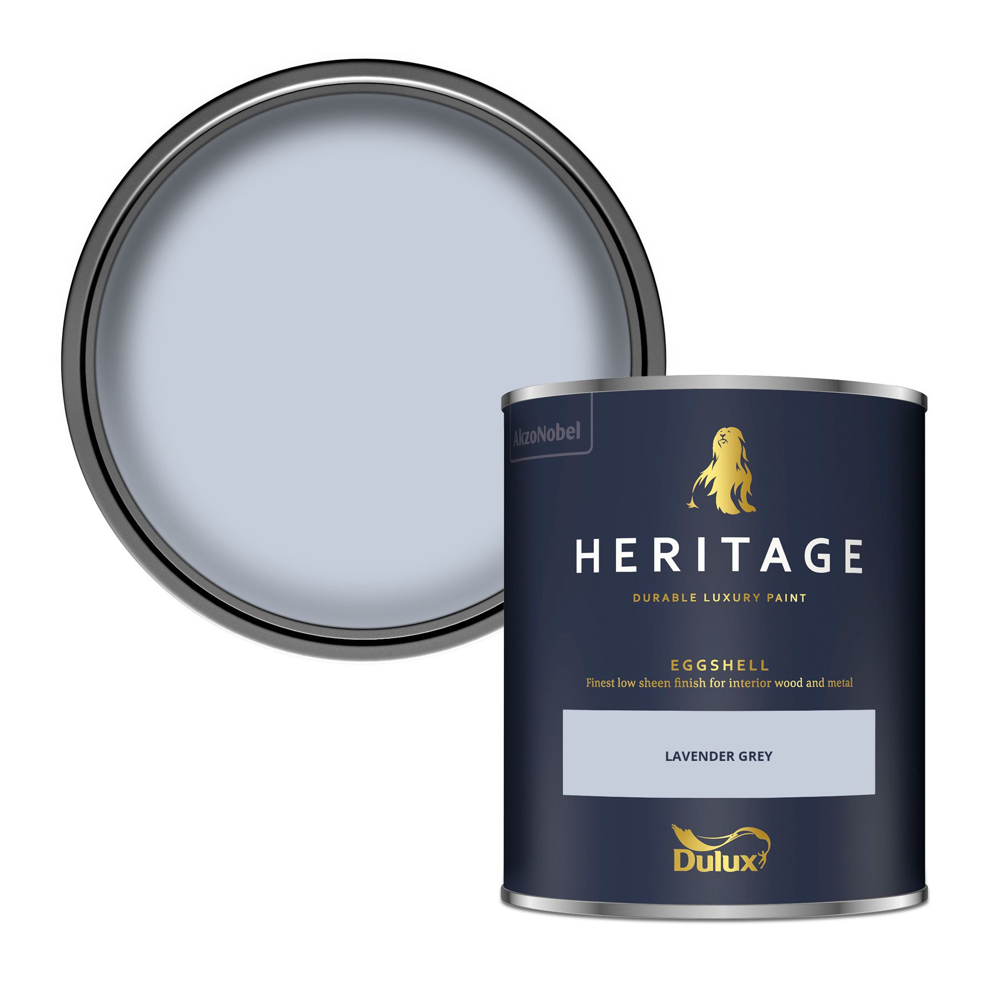 Dulux Heritage Lavender Grey Eggshell Multi-surface Wall paint, 750ml