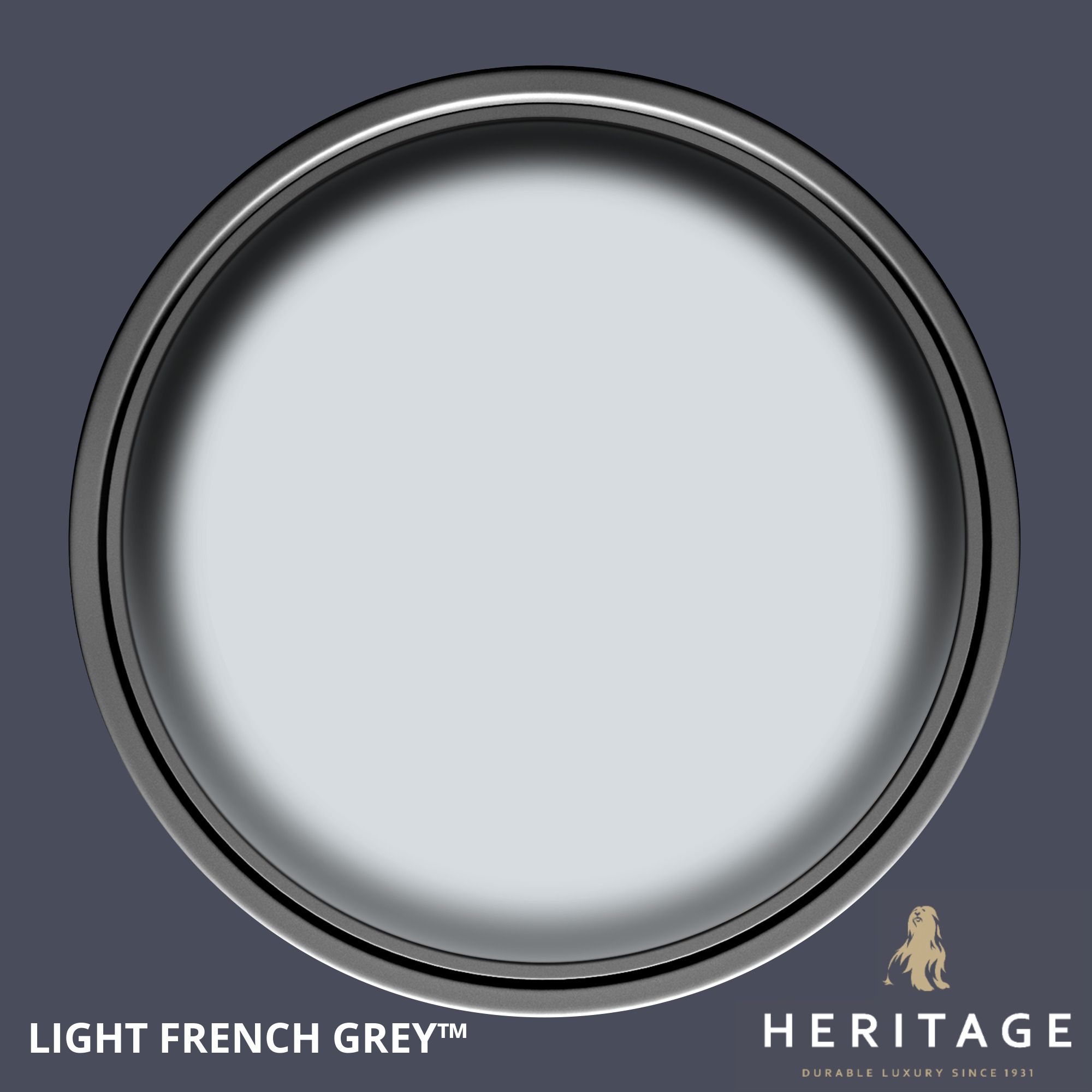 Dulux Heritage Light French Grey Eggshell Multi-surface Wall paint, 750ml