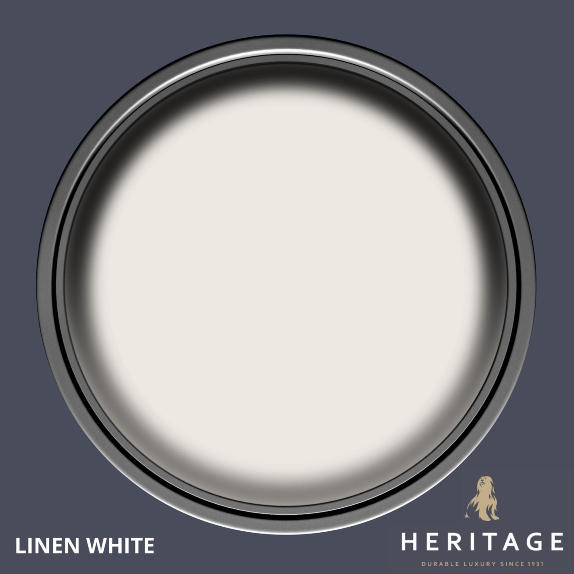 Dulux Heritage Linen White Velvet matt Emulsion paint, 5L
