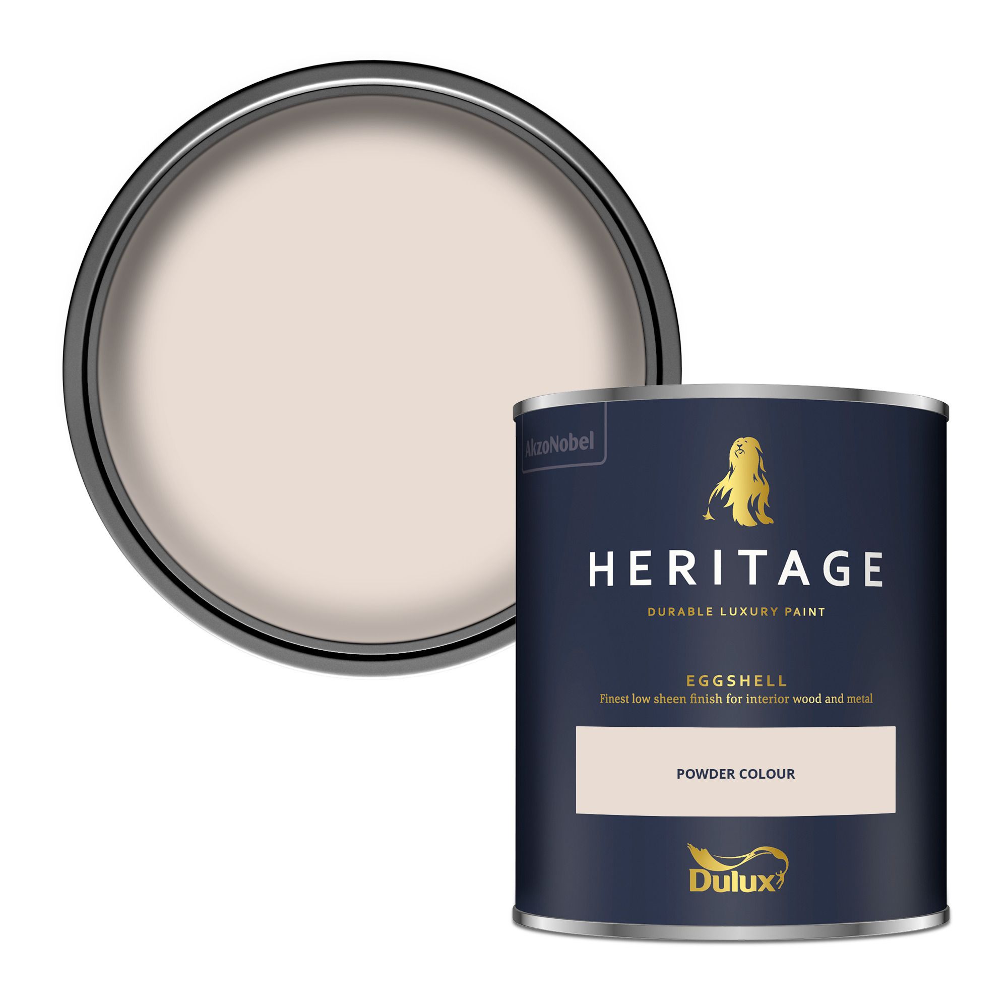 Dulux Heritage Powder Colour Eggshell Multi-surface Wall paint, 750ml