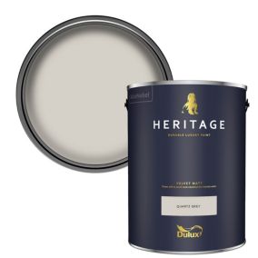 Dulux Heritage Quartz Grey Velvet matt Emulsion paint, 5L