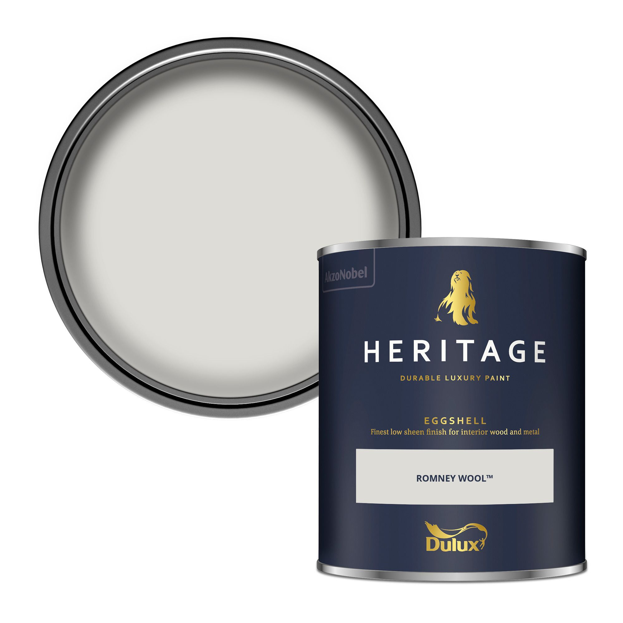 Dulux Heritage Romney Wool Eggshell Multi-surface Wall paint, 750ml