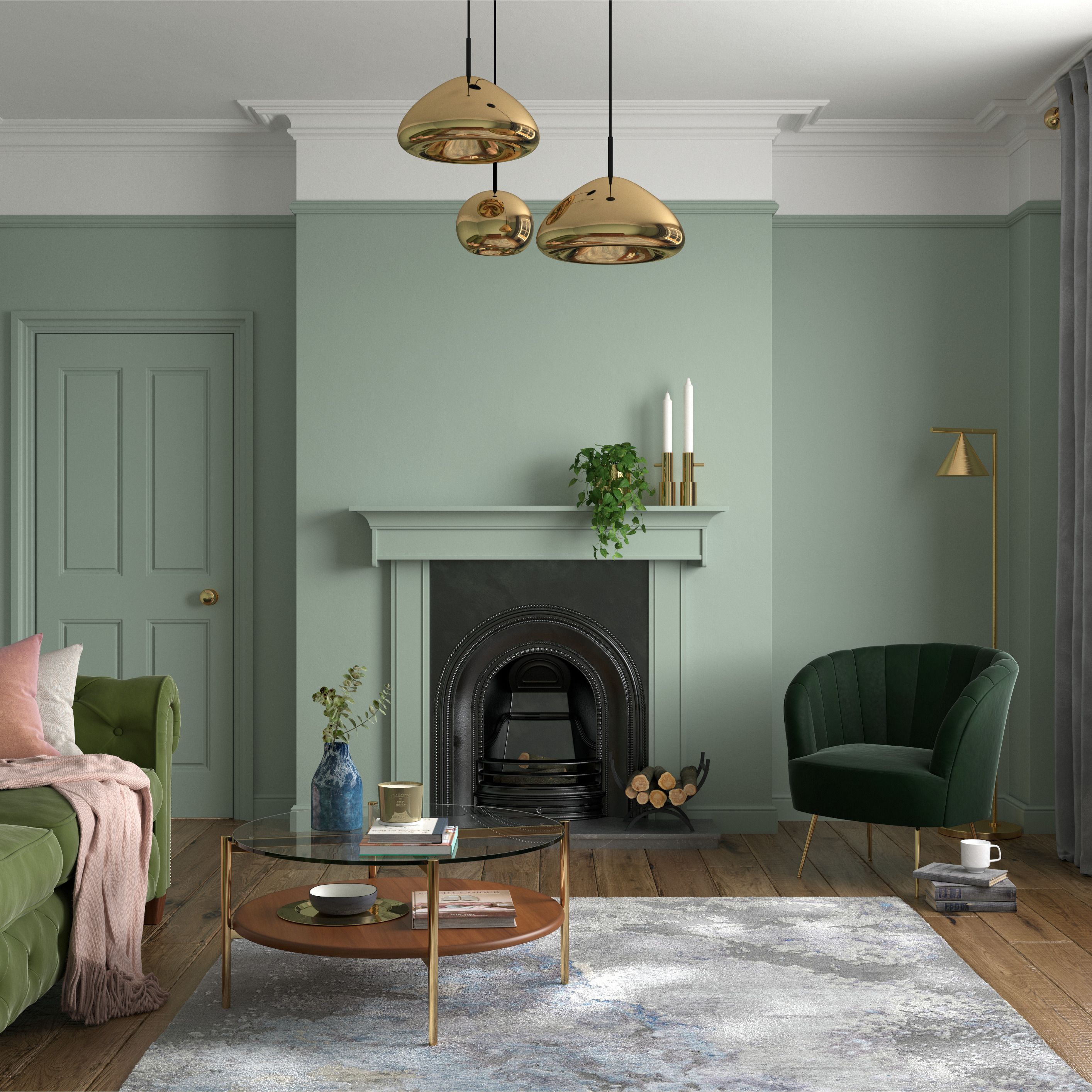 Dulux Heritage Sage Green Velvet matt Wall paint, 2.5L