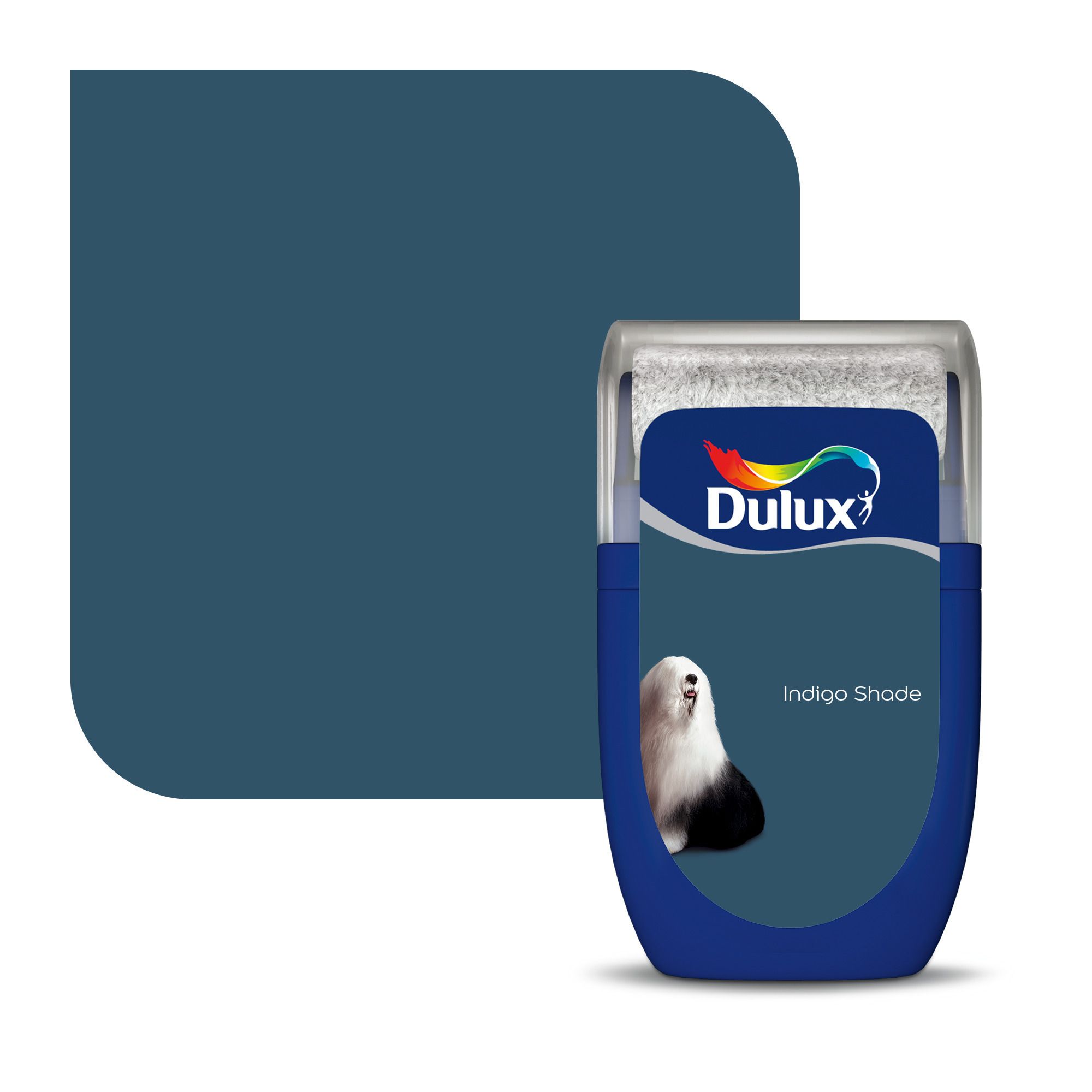 Dulux Indigo Shade Matt Wall & ceiling Emulsion paint, 30ml Tester pot