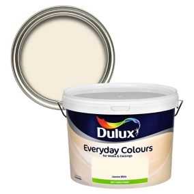 Dulux Jasmine white Soft sheen Emulsion paint, 10L