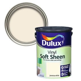 Dulux Jasmine white Soft sheen Emulsion paint, 5L