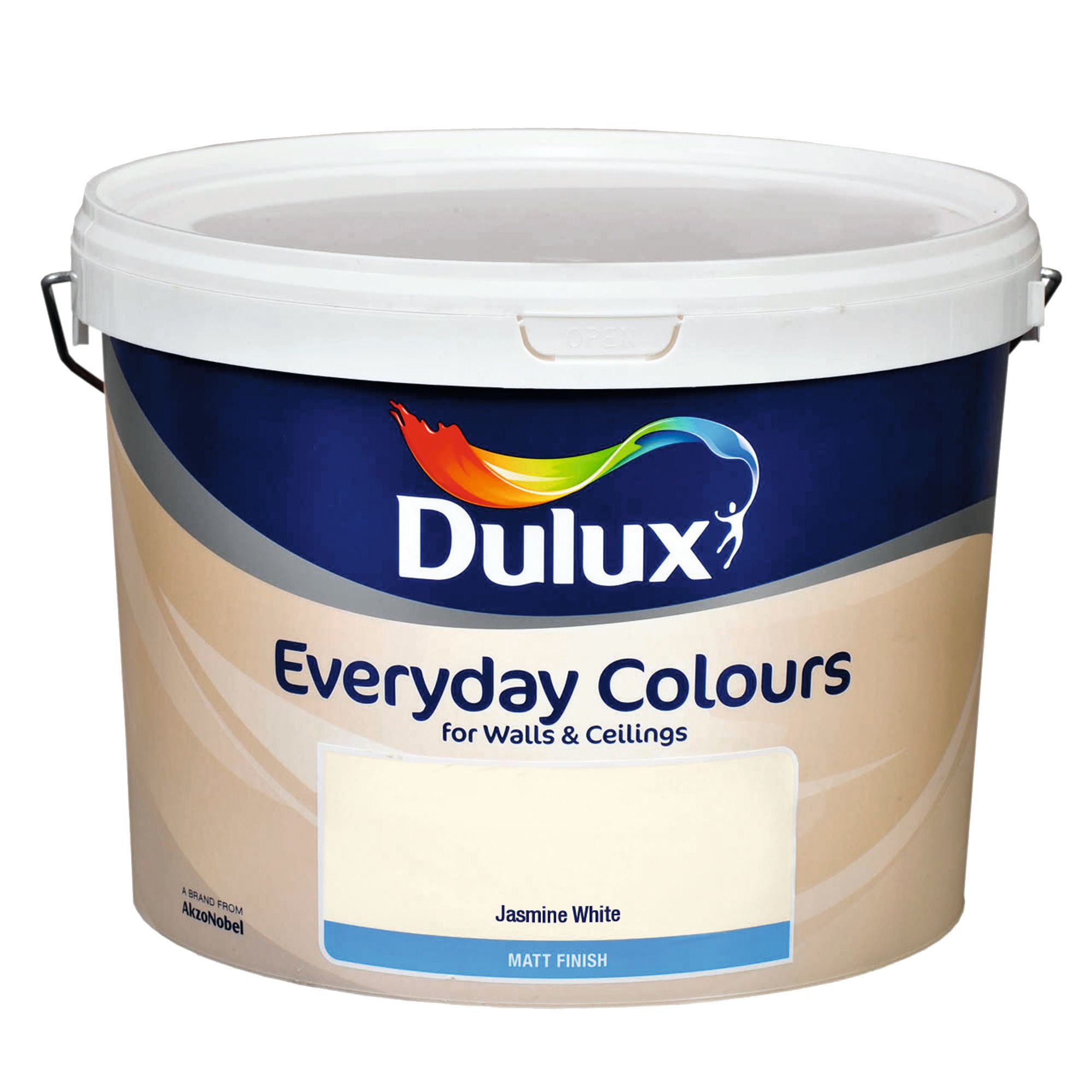 Dulux Jasmine white Vinyl matt Emulsion paint, 10L