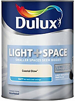 Dulux Light & space Coastal glow Matt Emulsion paint, 5L