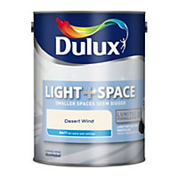 Dulux Light & Space Desert Wind Matt Wall paint, 5L