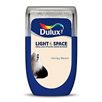 Dulux Light & space Honey beam Matt Emulsion paint, 30ml Tester pot