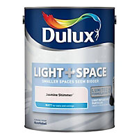 Dulux Light & Space Jasmine Shimmer Matt Wall paint, 5L