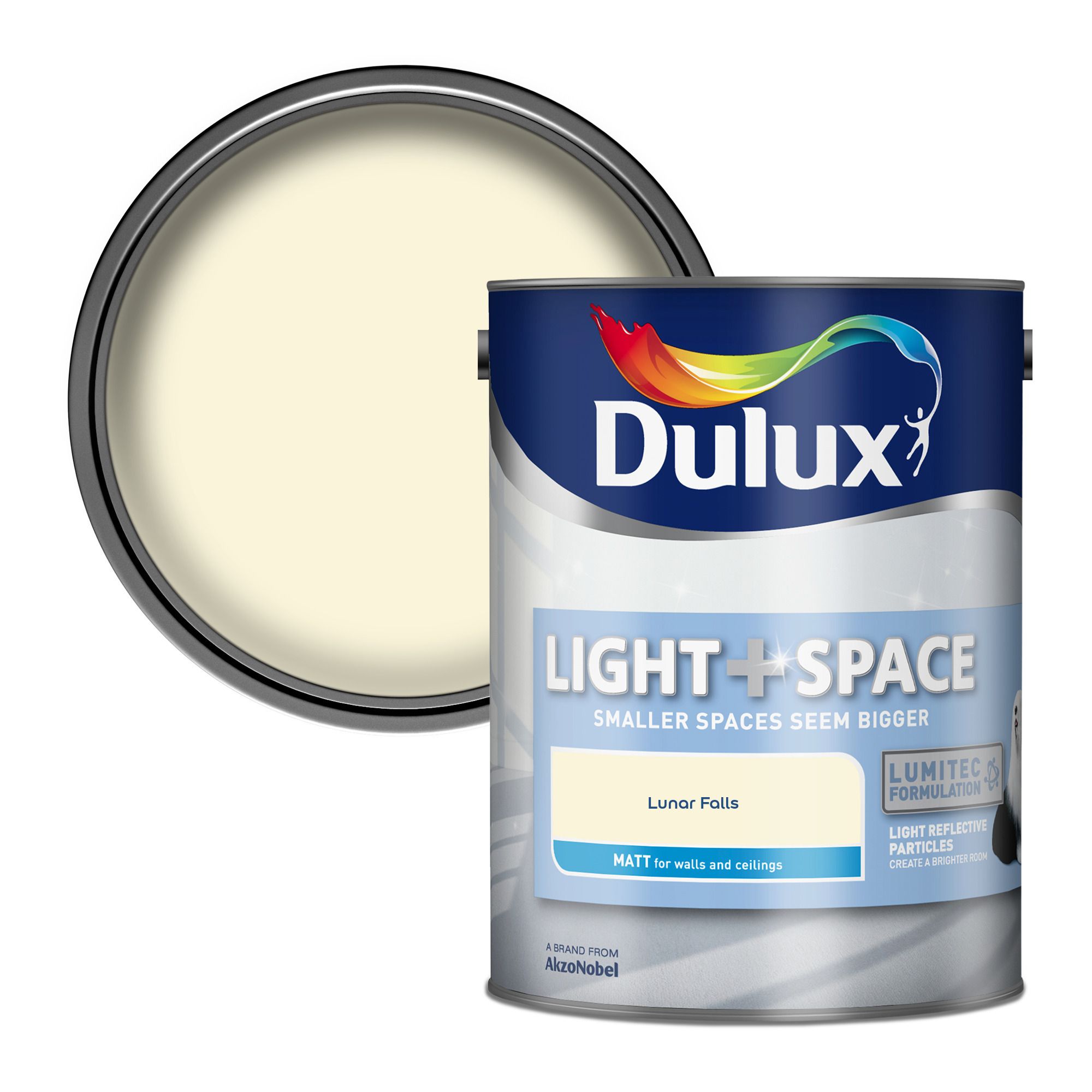 Dulux Light + Space Lunar Falls Matt Wall paint, 5L