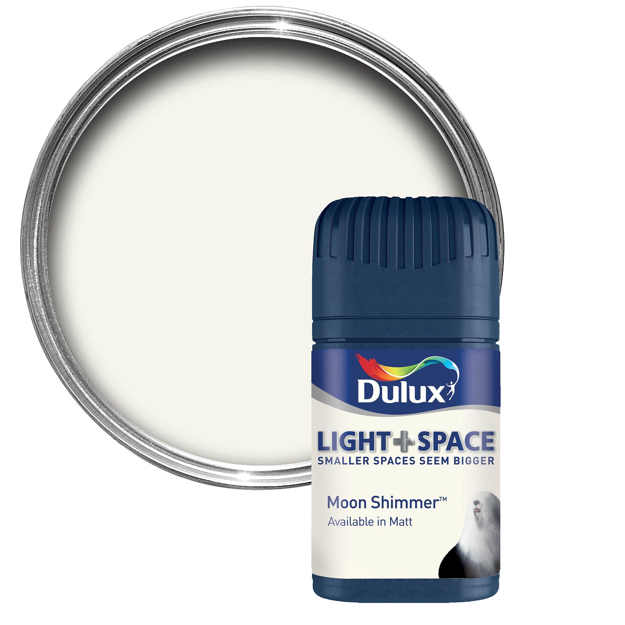 Dulux Light & space Moon shimmer Matt Emulsion paint 0.05L Tester pot